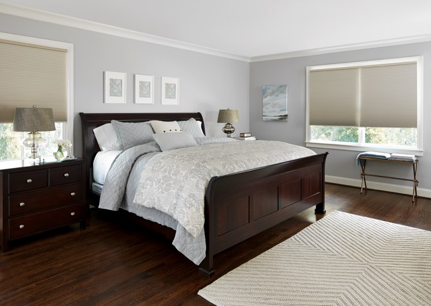 Houston blackout shades bedroom